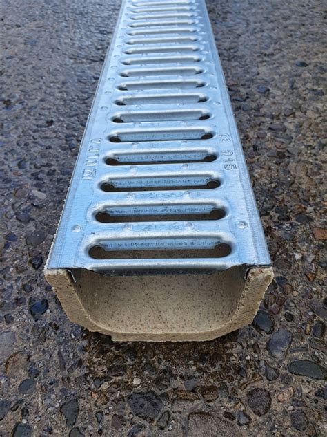 concerate chanel|concrete channel drain with grate.